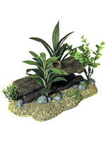 Blue Ribbon LOG CAVERN W PLANTS SM