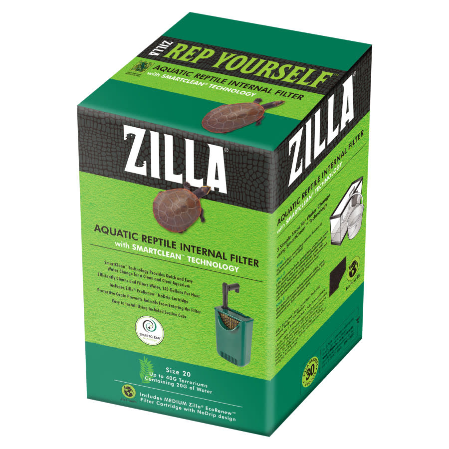 ZILLA AQUATIC REPTILE INTERNAL FILTER SMART CLEAN MD The Hidden Reef, Inc