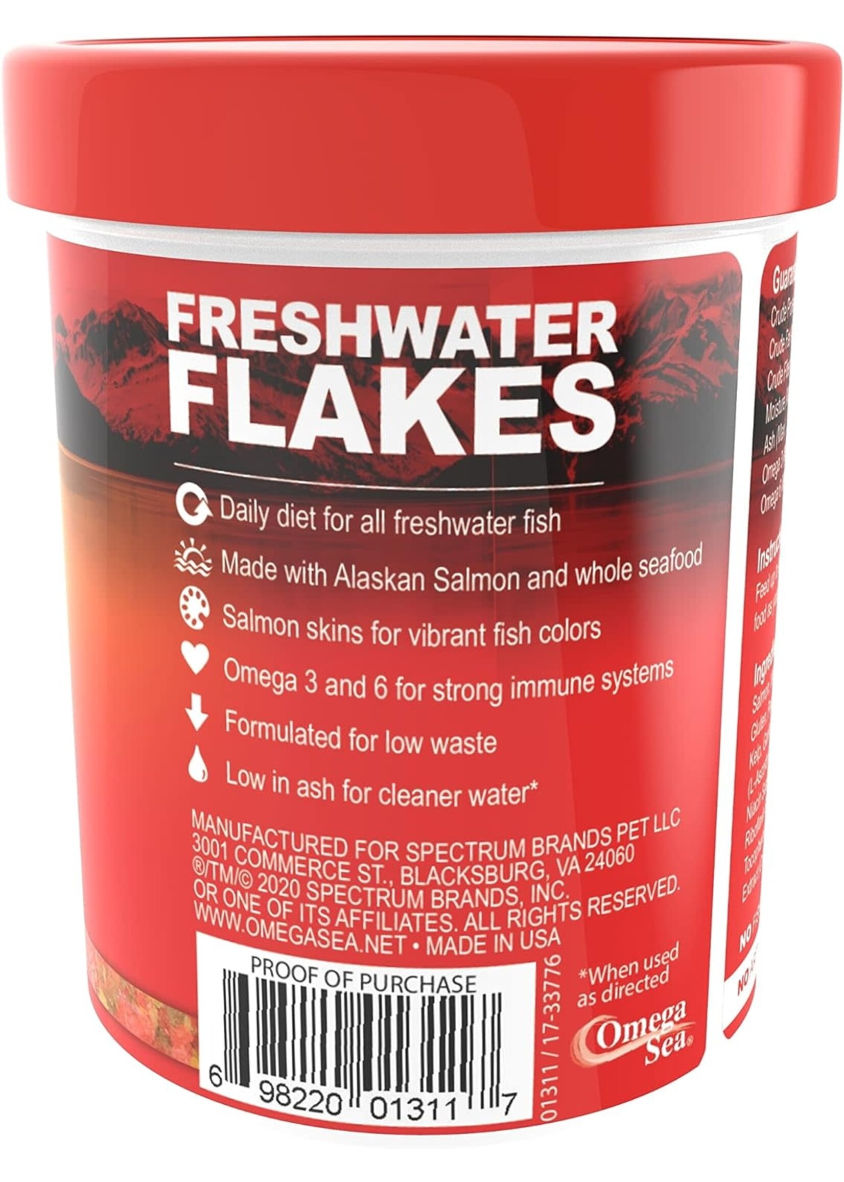 Omega One Aquatics FRESHWATER FLAKE 1OZ