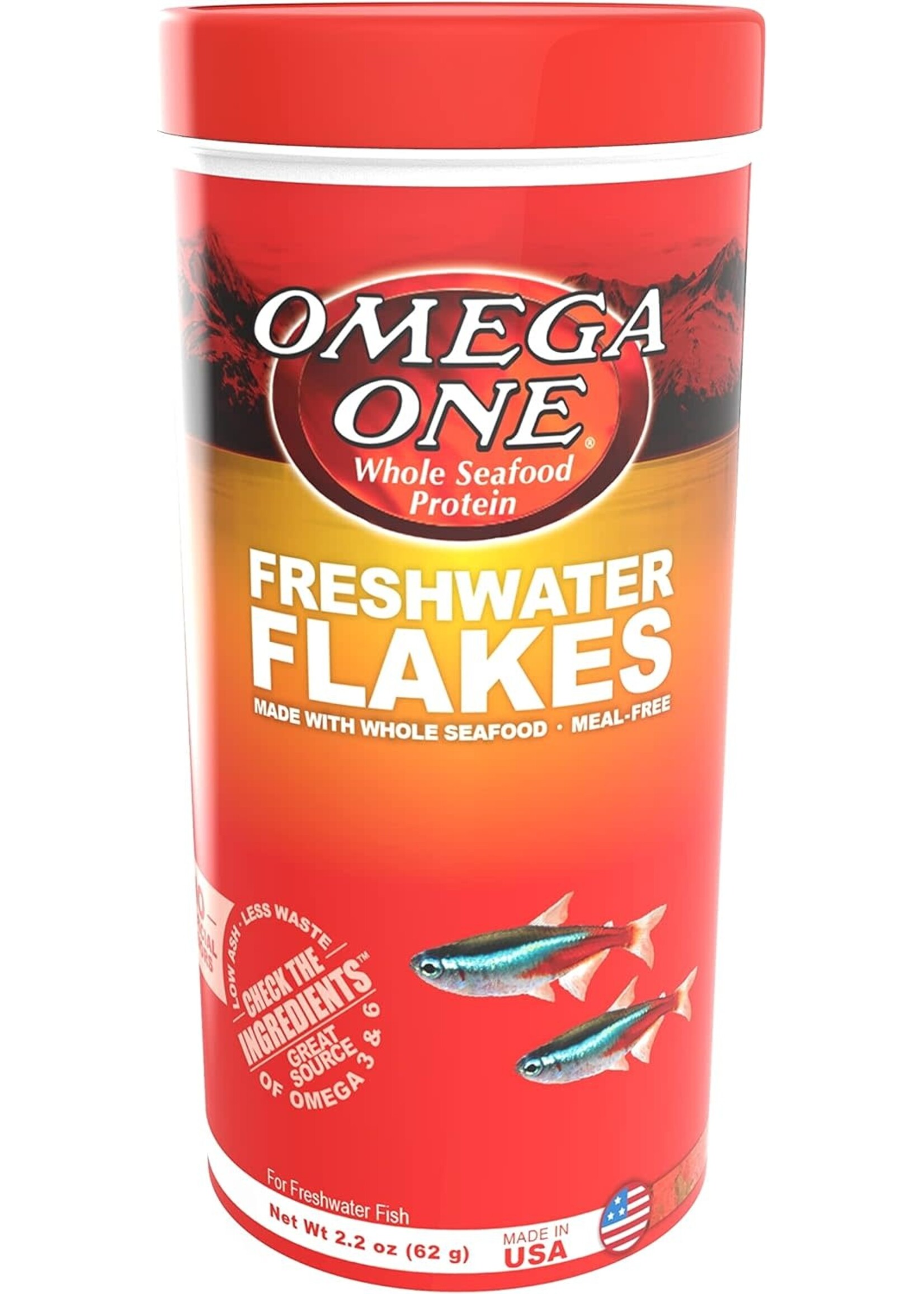 Omega One Aquatics FRESHWATER FLAKE 2.2 OZ
