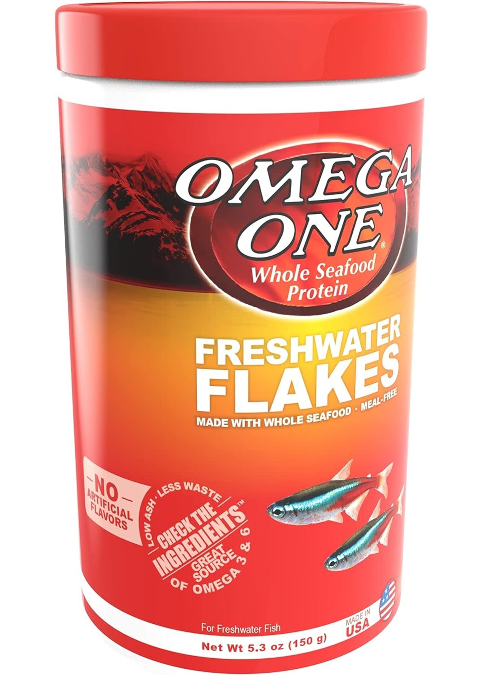 Omega One Aquatics FRESHWATER FLAKE 5.3 OZ