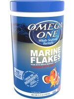 Omega One Aquatics GARLIC MARINE FLAKE 5.3 OZ