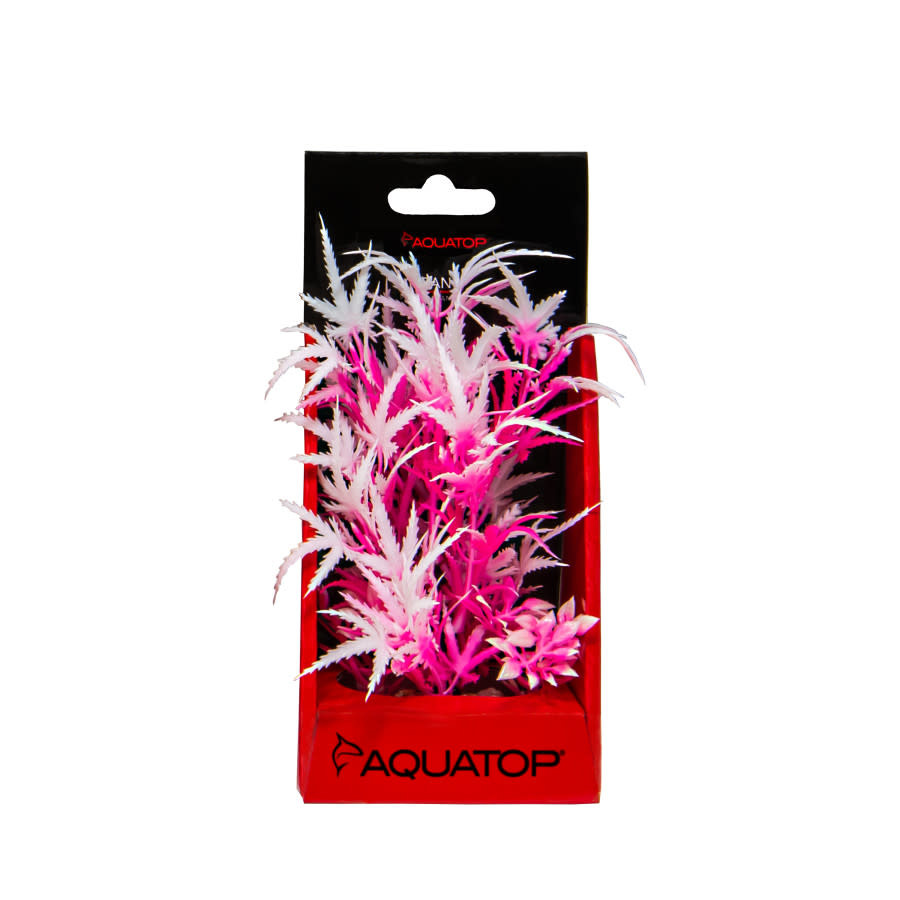 VIBRANT FLUORESCENT CANNABIS PLANT PINK FROST 6"