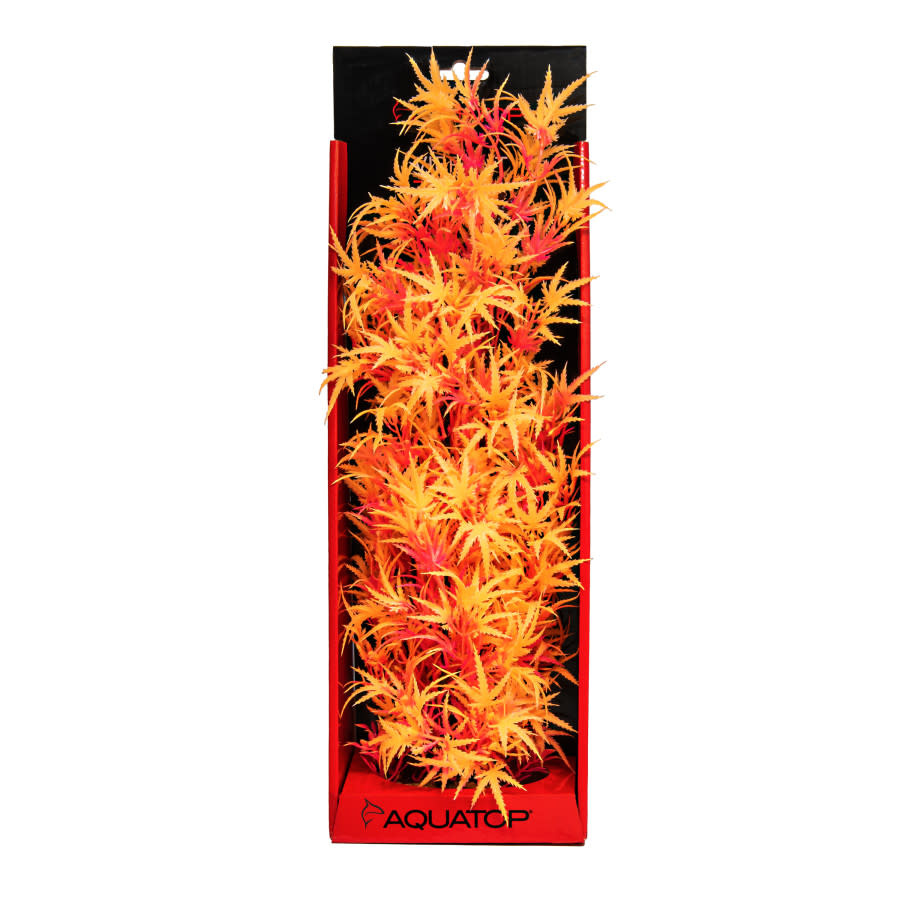 VIBRANT FLUORESCENT CANNABIS TANGERINE PLANT 16"