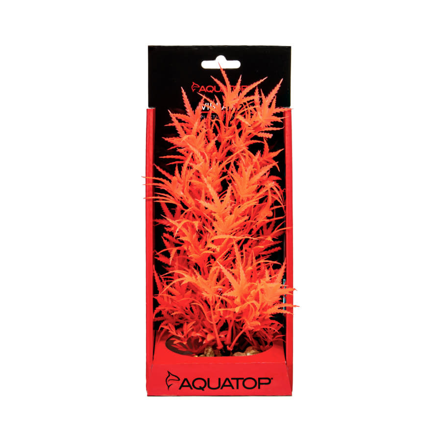 VIBRANT FLUORESCENT CANNABIS RED PLANT 10"