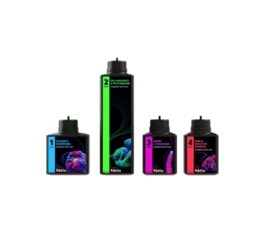 RED SEA 4 PART COMPLETE REEF CARE DOSING SYSTEM SMALL (150L-40 GAL RED SEA 4 PART COMPLETE REEF CARE DOSING SYSTEM SMALL (150L-40 GAL