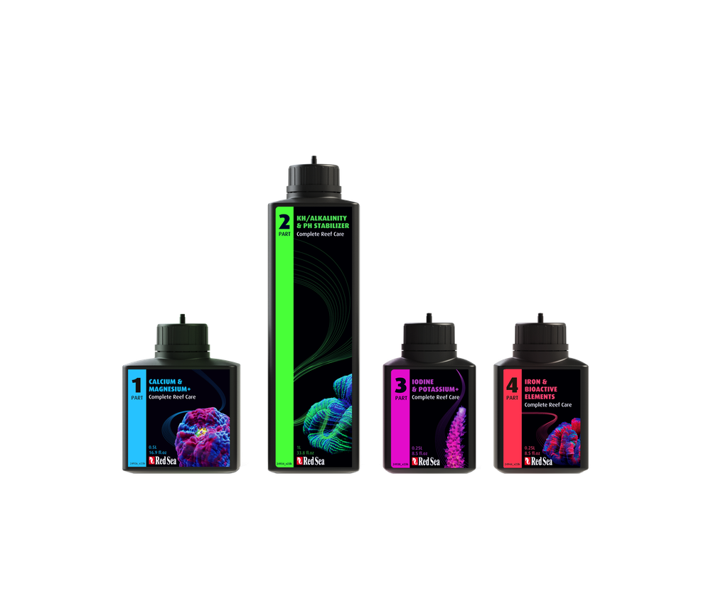 RED SEA 4 PART COMPLETE REEF CARE DOSING SYSTEM SMALL (150L RED SEA 4 PART COMPLETE REEF CARE DOSING SYSTEM SMALL (150L