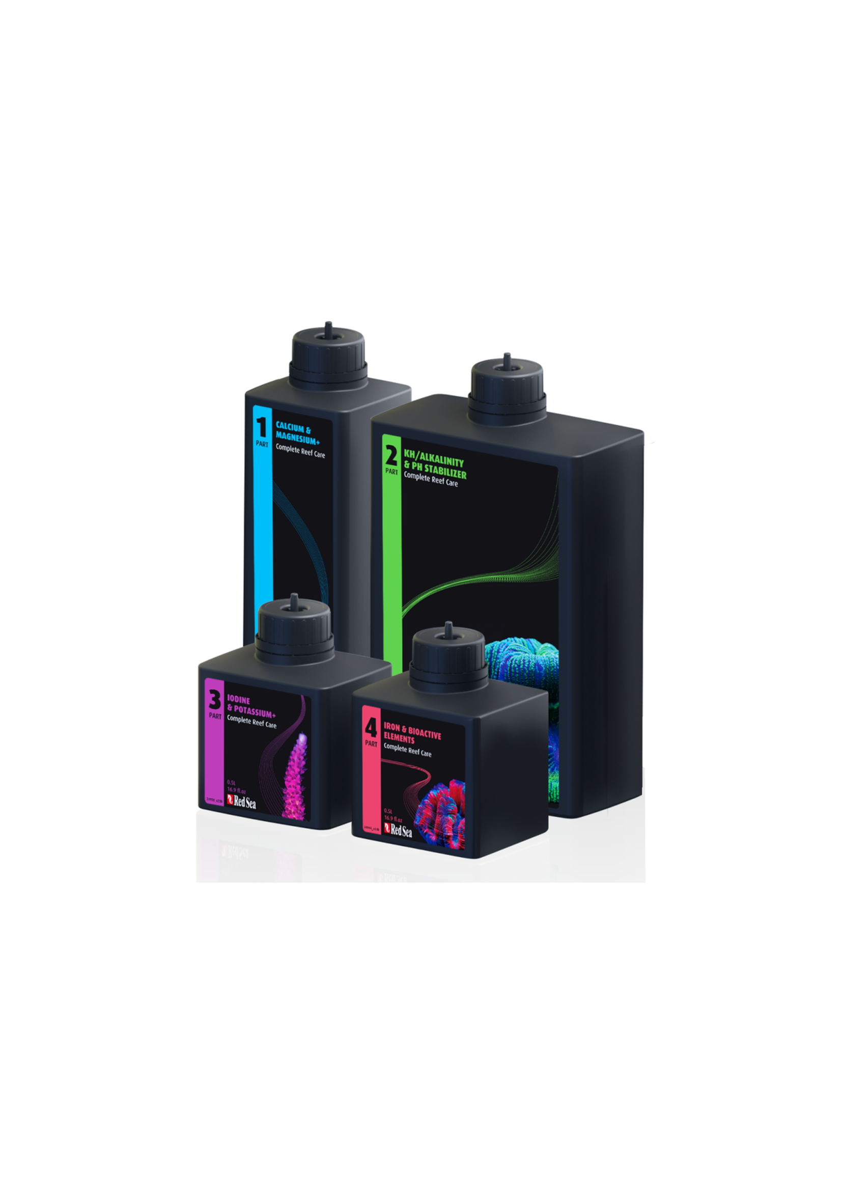 Red Sea 4 PART COMPLETE REEF CARE DOSING SYSTEM MEDIUM (300 L-80 GAL)