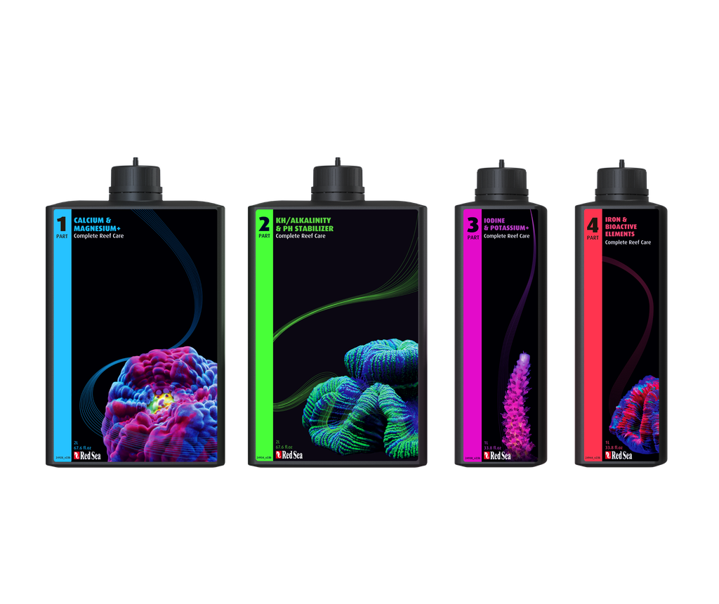 RED SEA 4 PART COMPLETE REEF CARE DOSING SYSTEM MEDIUM (600 RED SEA 4 PART COMPLETE REEF CARE DOSING SYSTEM MEDIUM (600