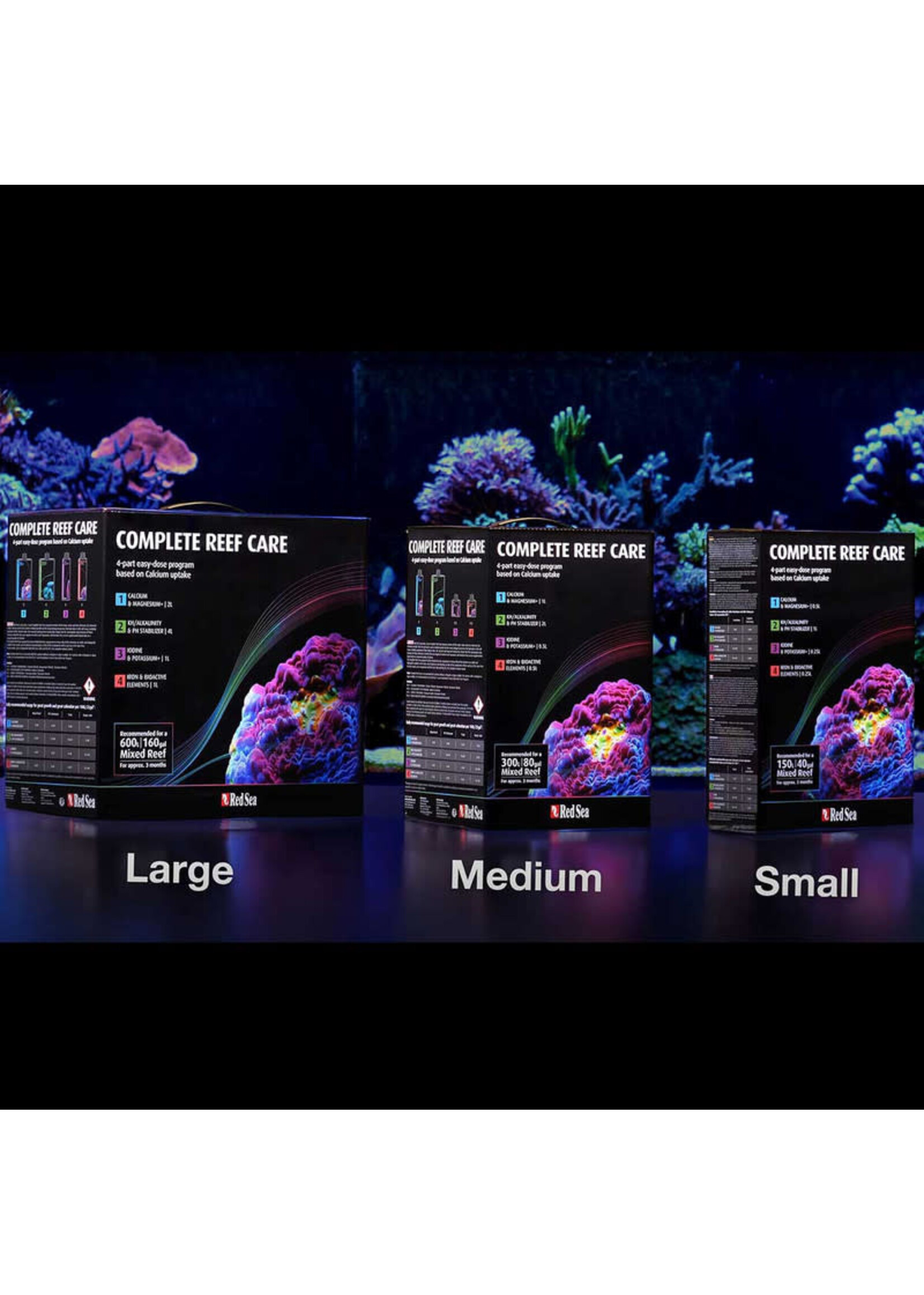 Red Sea 4 PART COMPLETE REEF CARE DOSING SYSTEM LARGE (600 L-160 GAL)