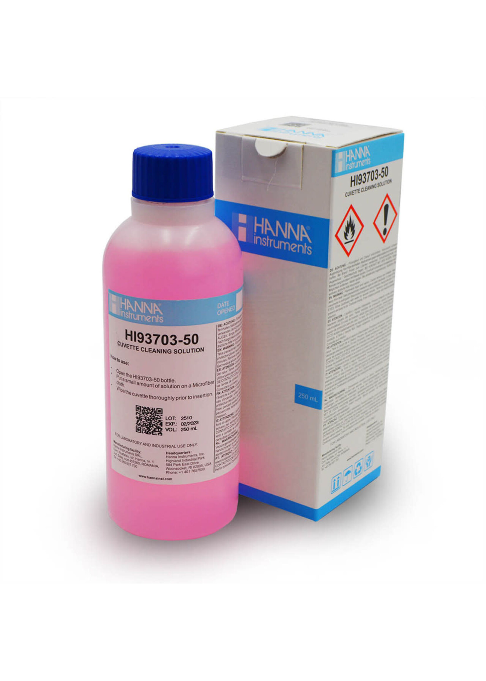 Hanna Instruments CLEANING SOLUTION CUVETTE 230ML