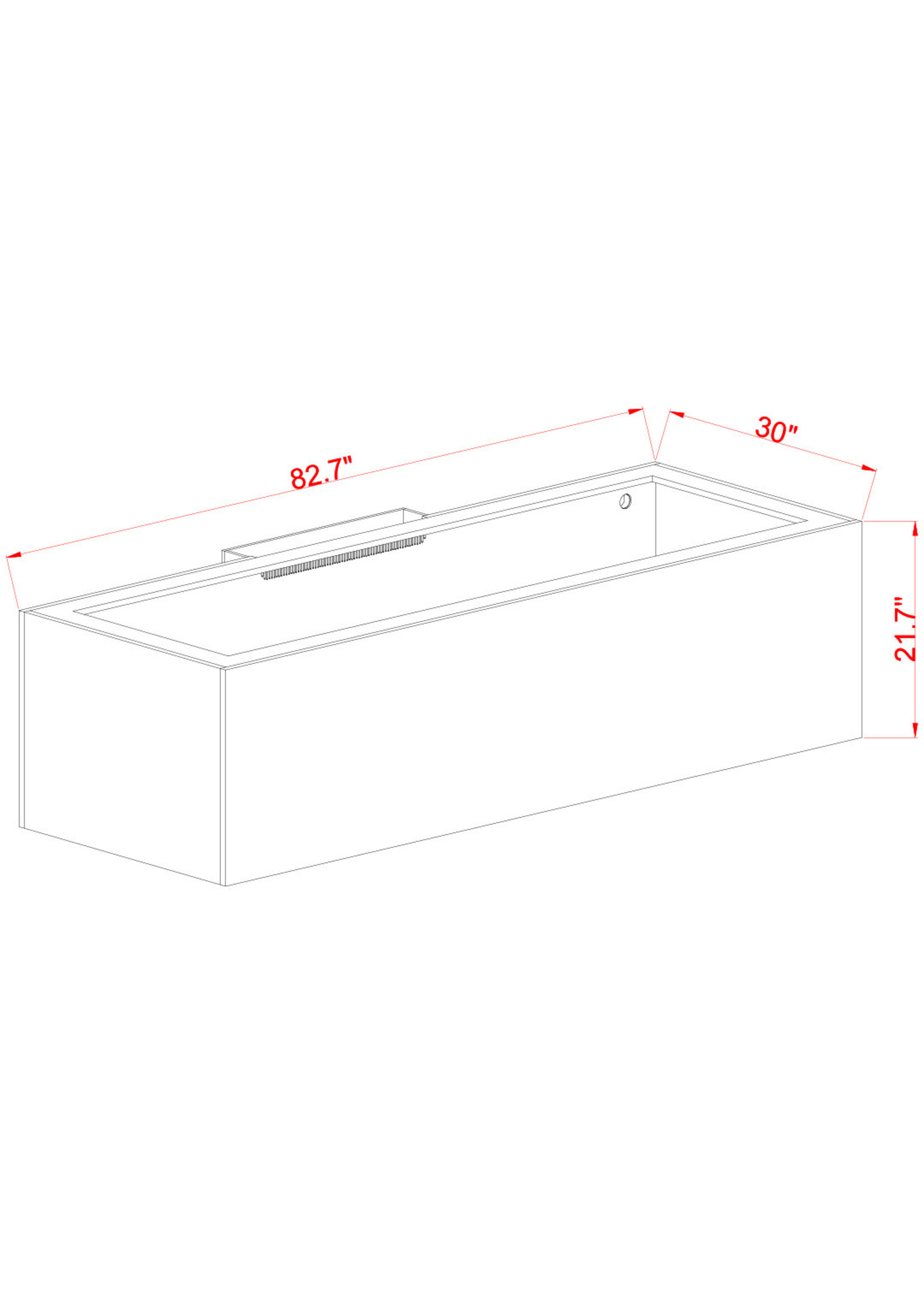 Innovative Marine EXT 240 AQUARIUM W APS STAND WHITE (MADE TO ORDER)