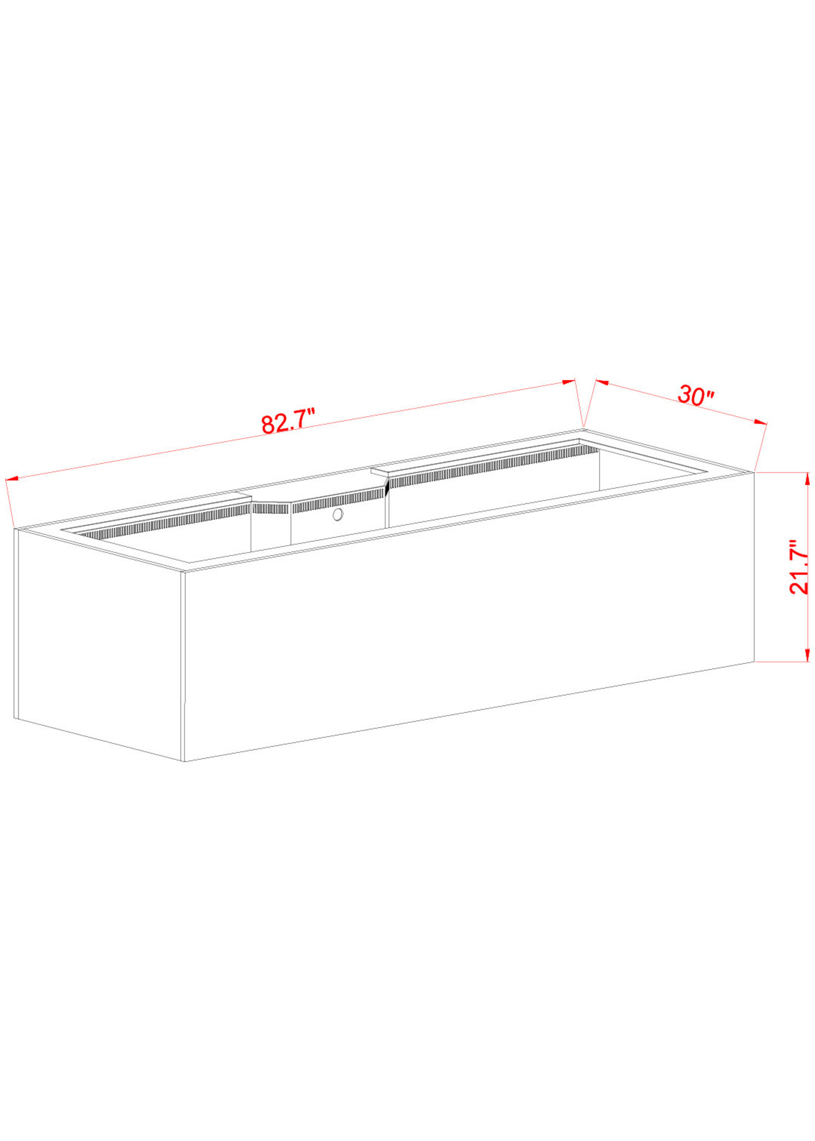 Innovative Marine INT 240 AQUARIUM W APS STAND WHITE (MADE TO ORDER)