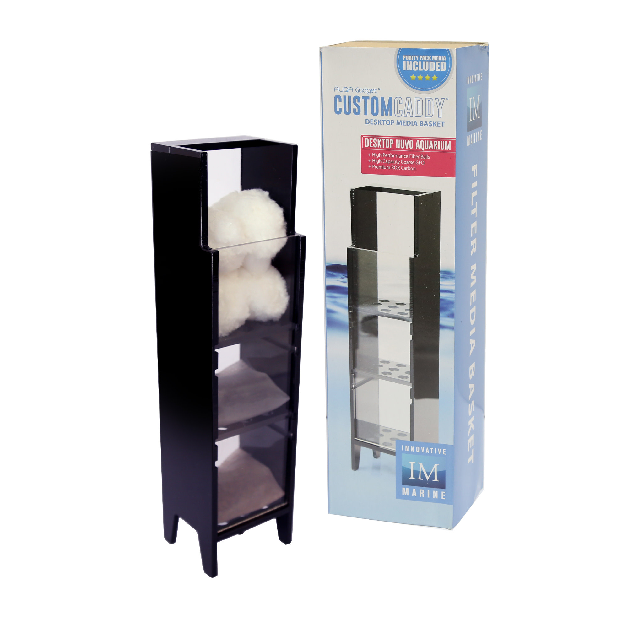 CUSTOM CADDY CUSTOMIZABLE FILTER MEDIA BASKET W/ MEDIA DESKTOP