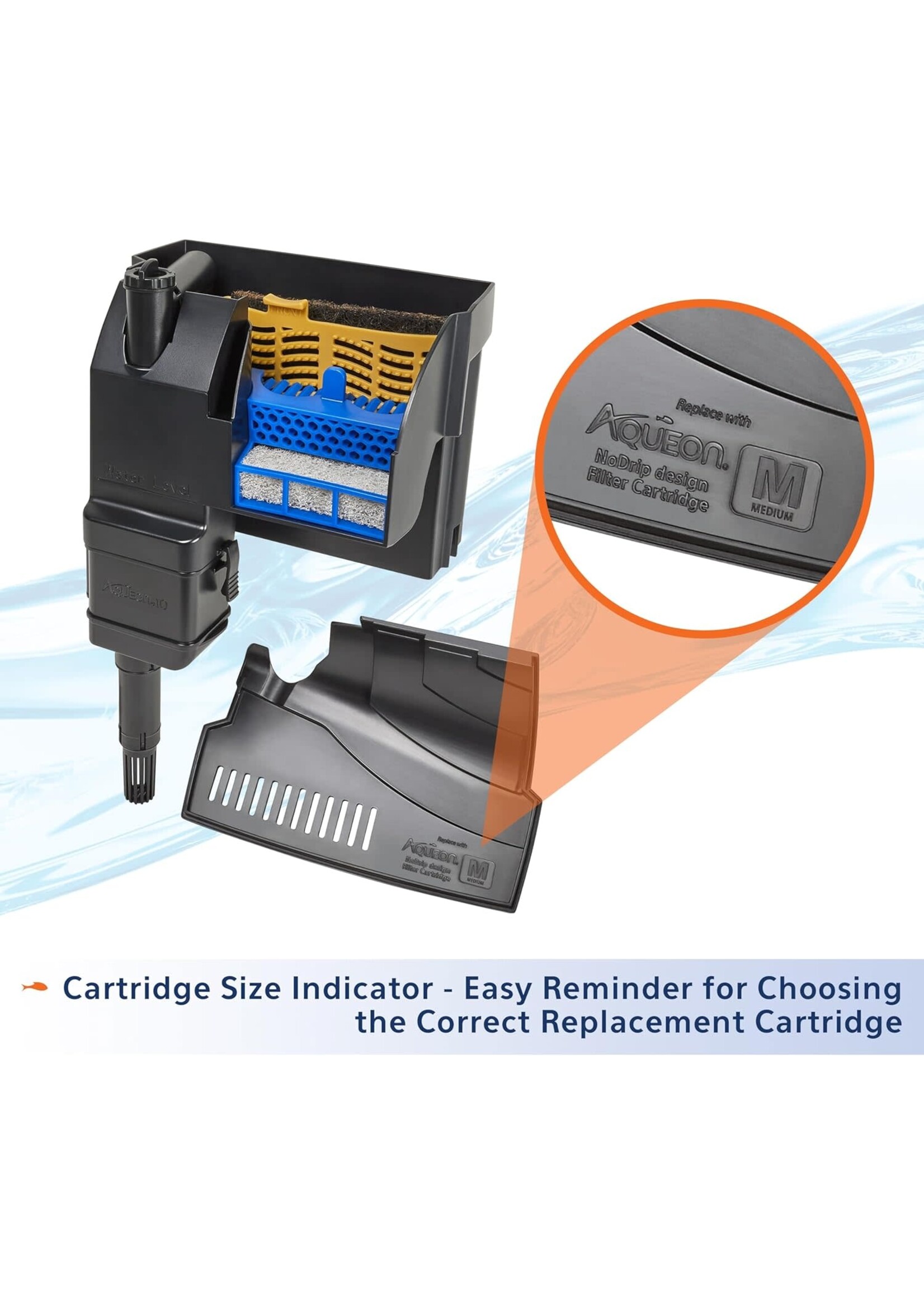 Aqueon SMART CLEAN POWER FILTER W/ ECO RENEW CARTRIDGE 50-90 G
