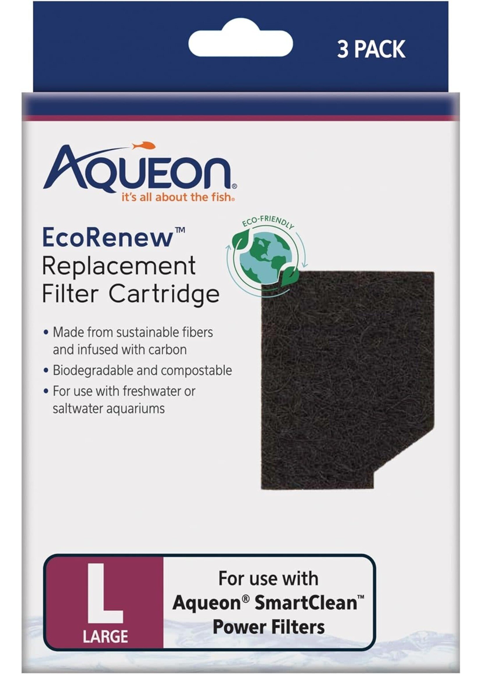 Aqueon ECO RENEW FILTER CARTRIDGE L 3 PK