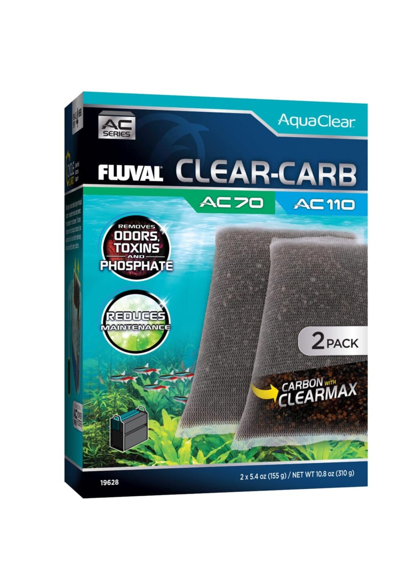Fluval AC70/110 CLEAR CARBON INSERT 2 PK
