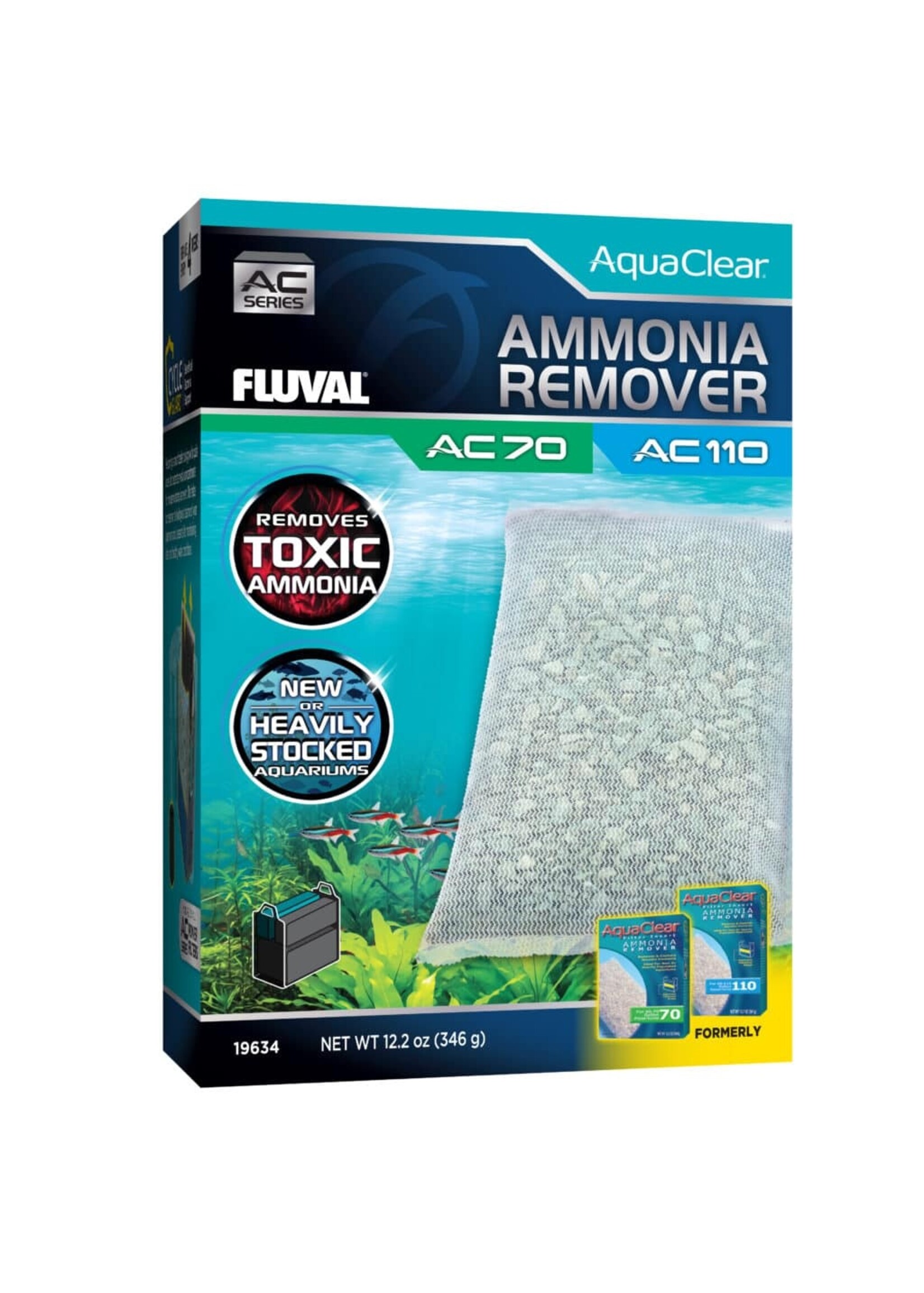 Fish tank ammonia remover outlet