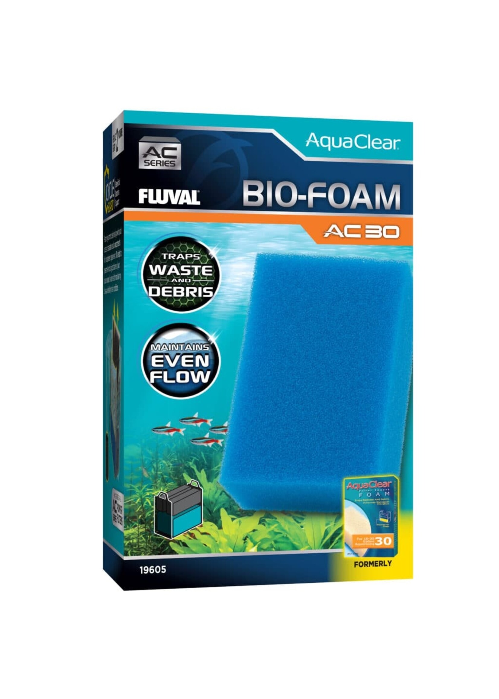 Fluval AC30 FOAM FILTER INSERT BLUE 30PPI 1PK