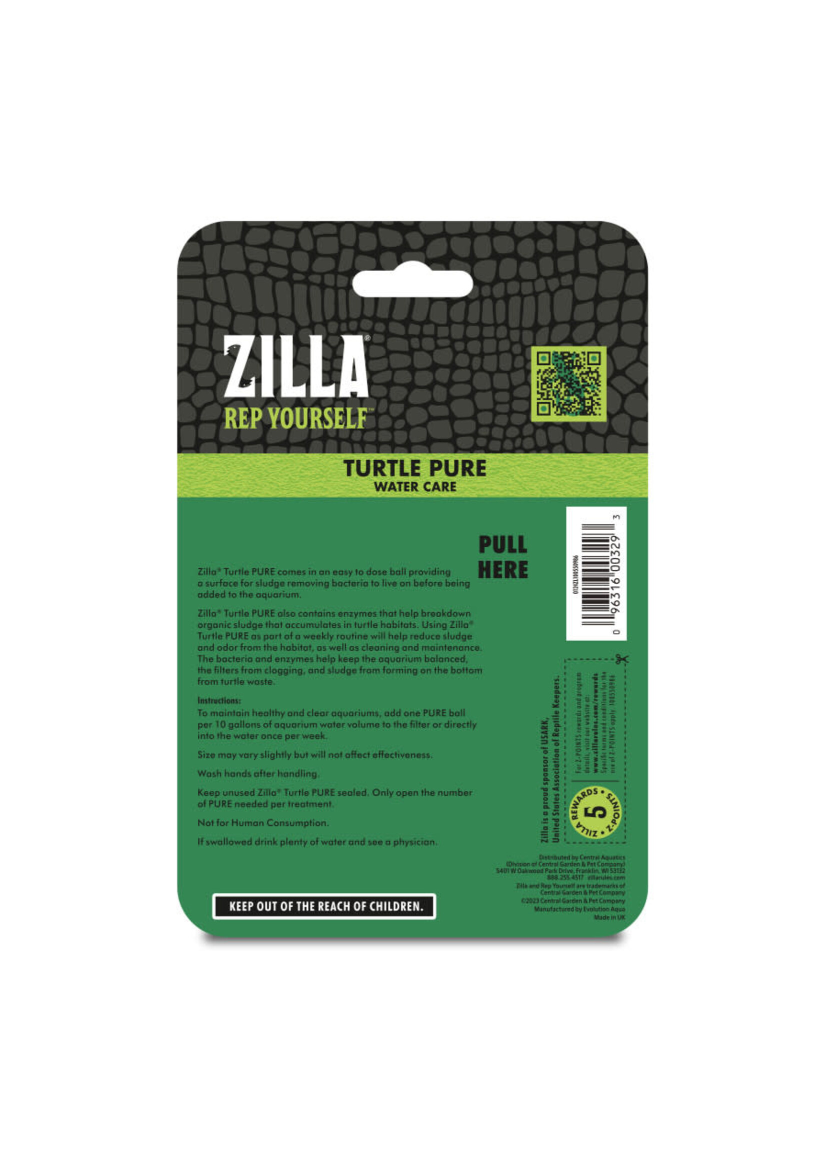 Zilla TURTLE PURE WATER CARE 4 PK