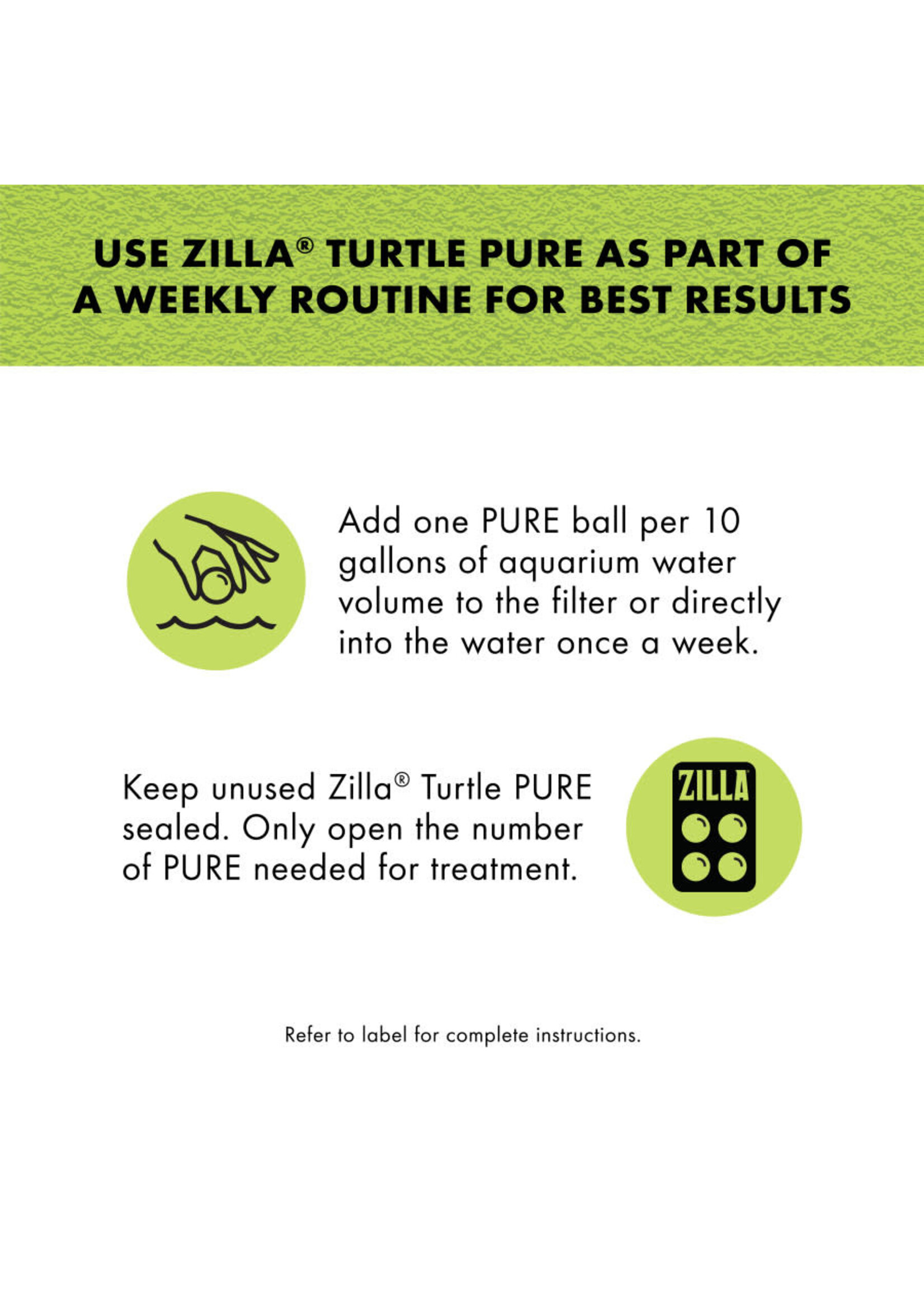 Zilla TURTLE PURE WATER CARE 4 PK