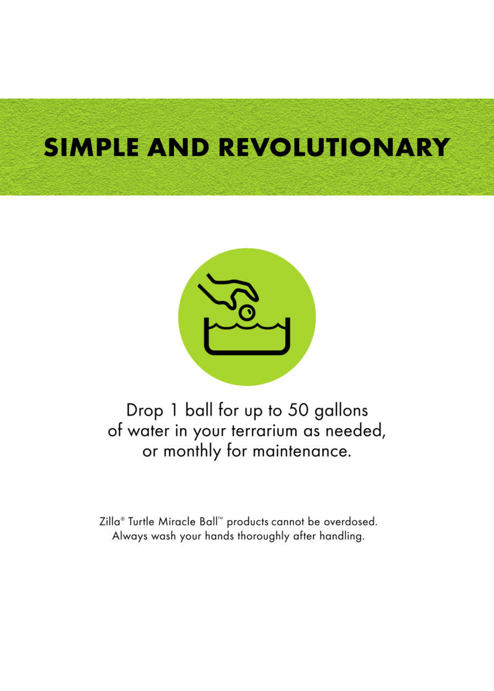 Zilla TURTLE MIRACLE BALL 1 PK