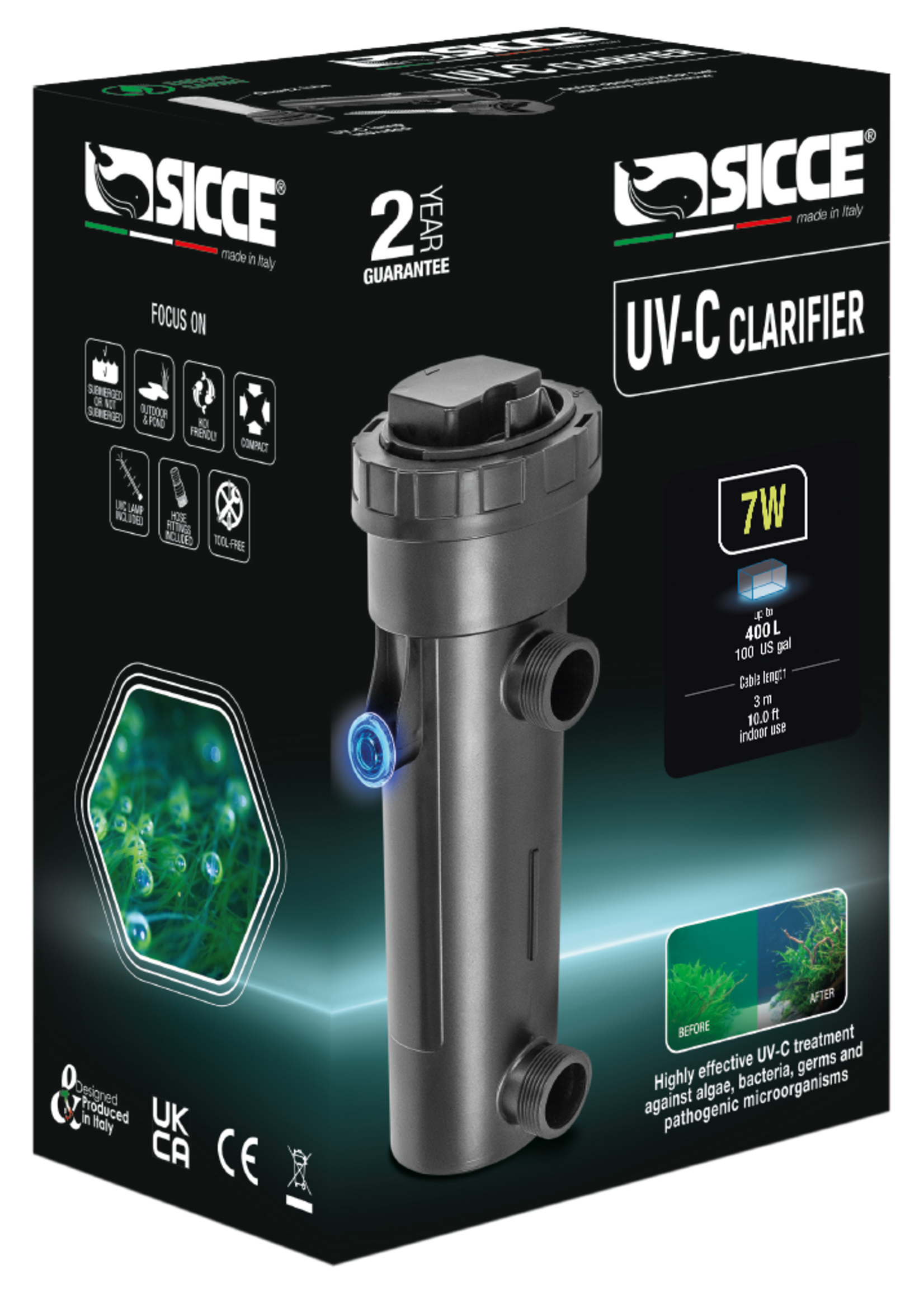 Sicce UV-C 7 WATT CLARIFIER