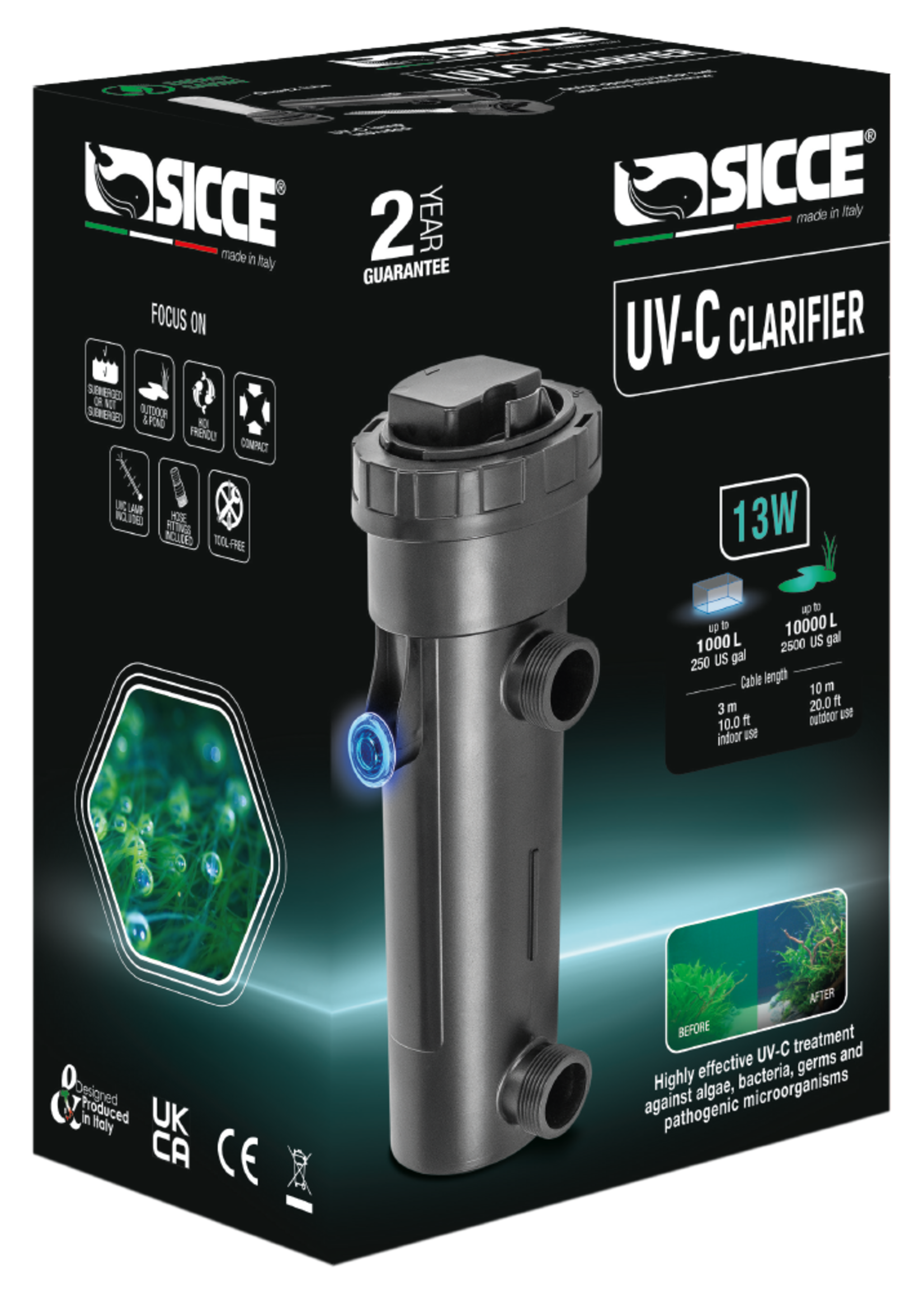 Sicce UV-C  13 WATT CLARIFIER