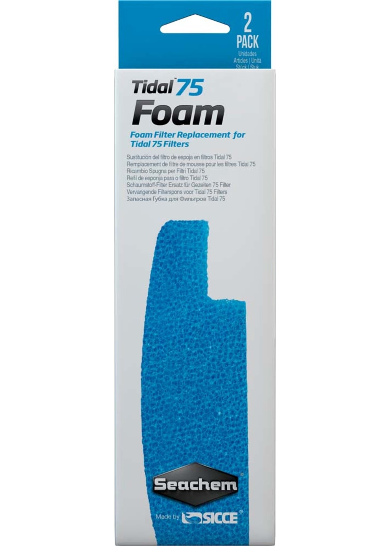 Seachem TIDAL 75 FOAM 2 PK