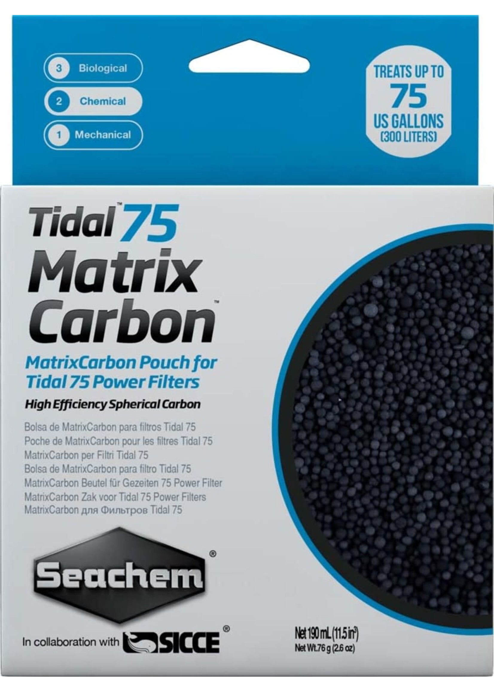 Seachem TIDAL 75 MATRIX CARBON