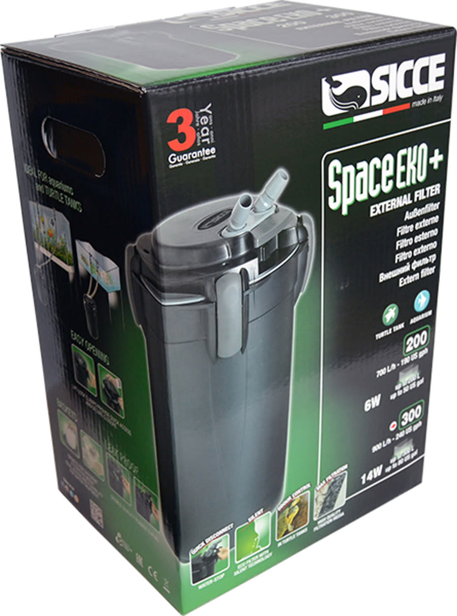 SPACE EKO 200 CANISTER FILTER 190 GPH 50 GALLON
