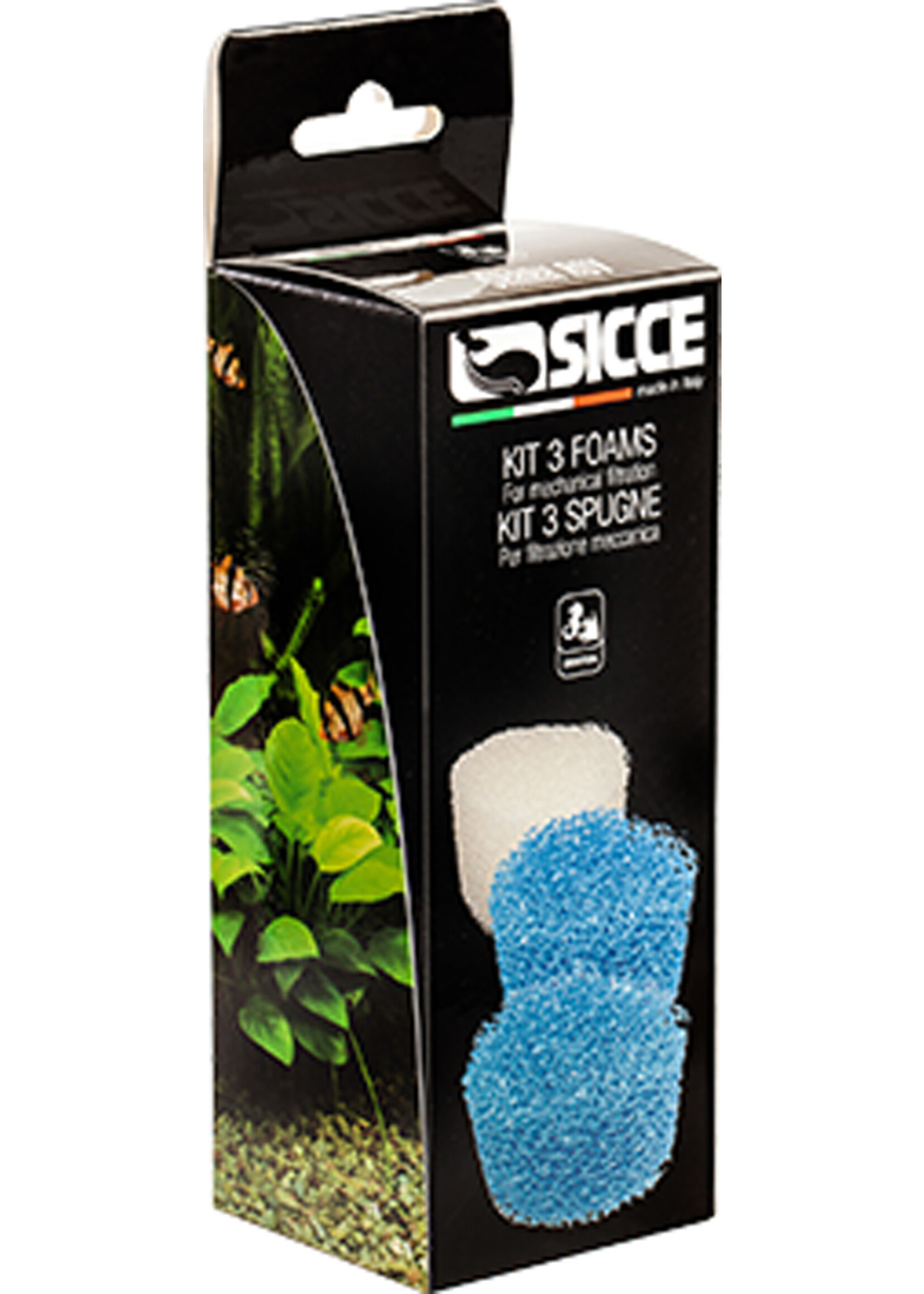 Sicce SHARK ADV REPLACEMENT SPONGE 3 PC
