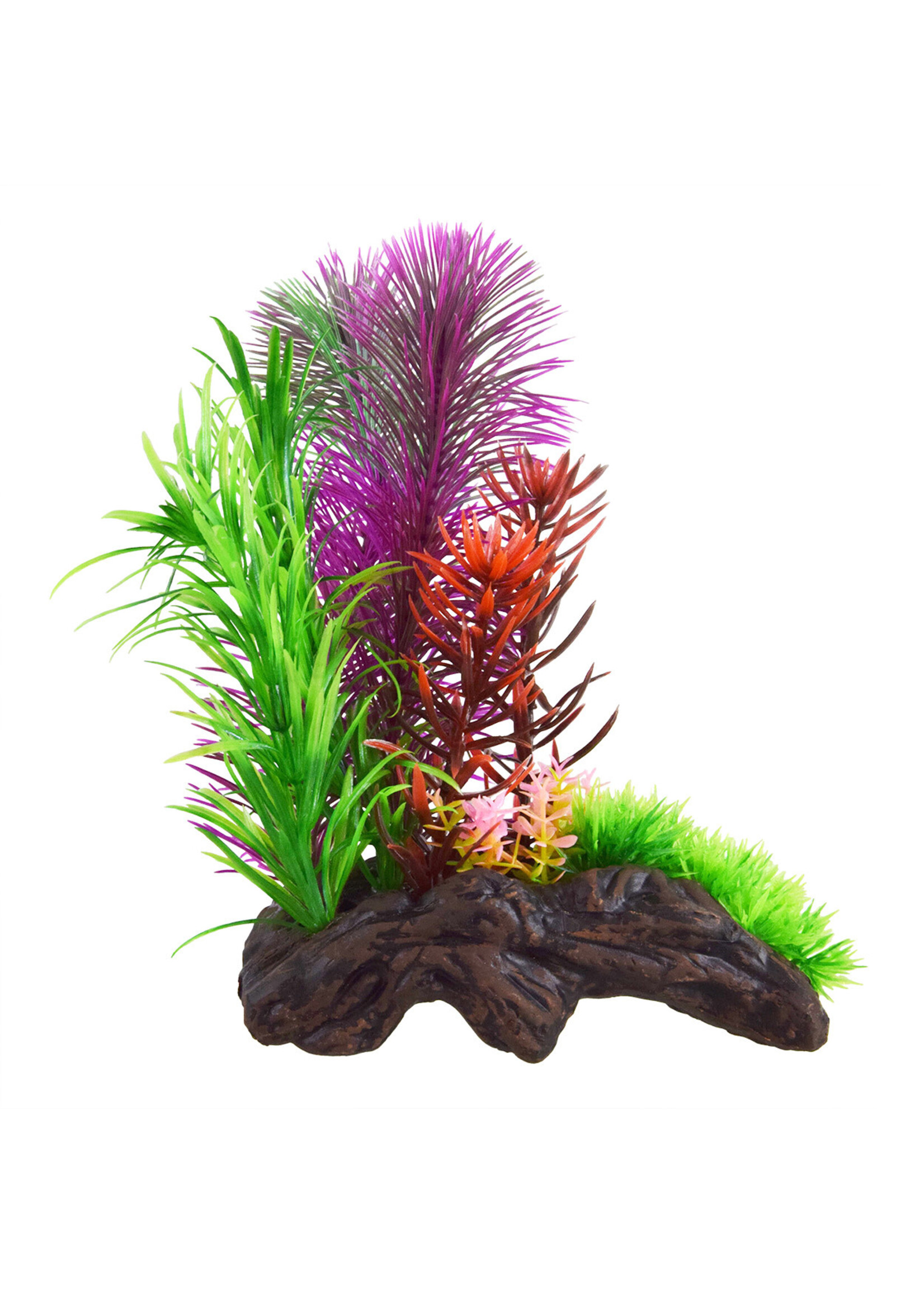 Underwater Treasures CERAMIC DRIFTWOOD WITH PLANT C