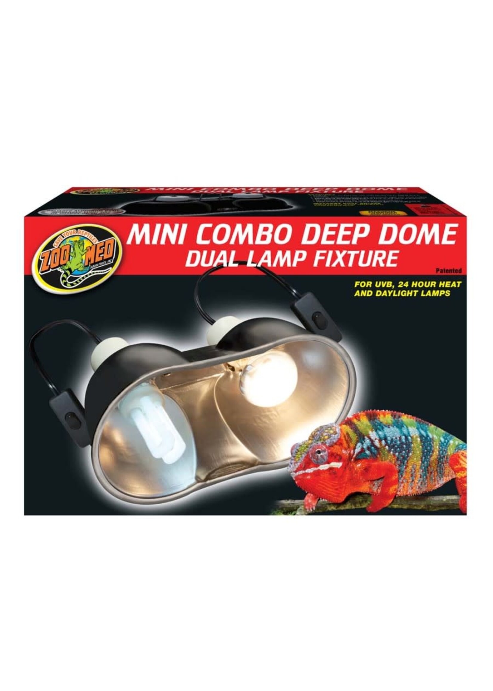 Zoo Med Mini Combo Deep Dome Lamp Fixture Zoo Med Mini Combo Deep Dome Lamp Fixture