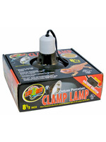 Zoo Med PORCELAIN CLAMP LAMP W DOME  8.5"
