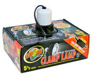 アクセサリー lamp ZOO MED PORCELAIN CLAMP LAMP W DOME 5.5