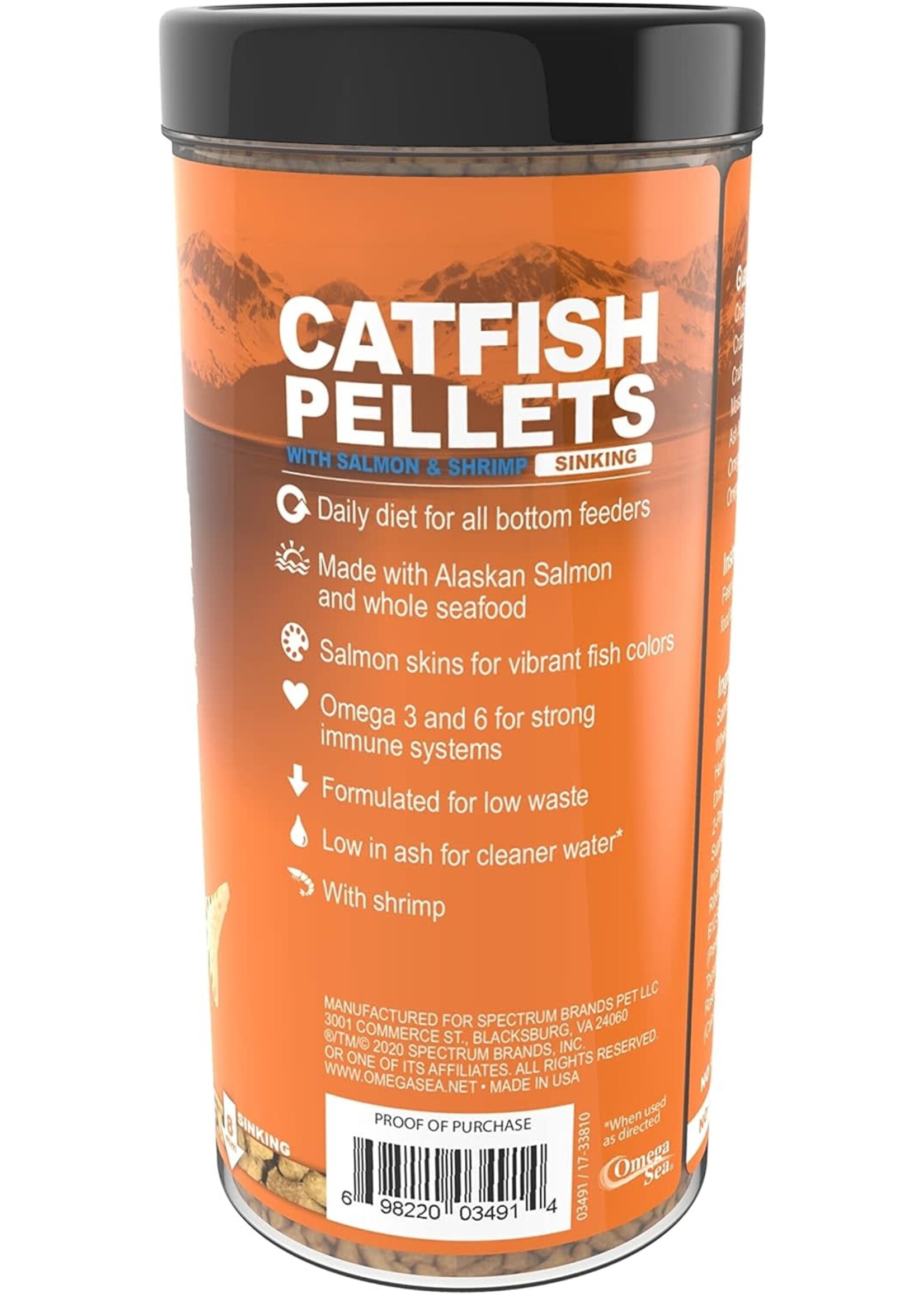 Omega Sea LTD CATFISH PELLETS 8.25 OZ