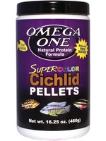 Omega One Aquatics CICHLID PELLETS COLOR SM 16.25 OZ