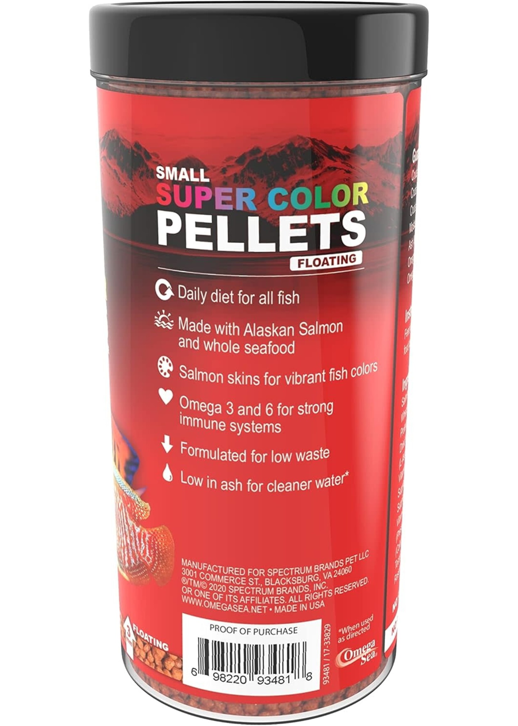 Omega One Aquatics COLOR PELLET 6.5 OZ
