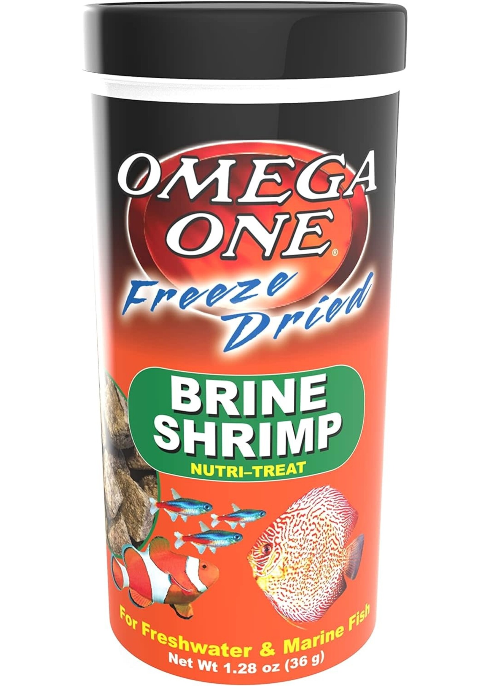 Omega One Aquatics FD BRINE SHRIMP 1.28 OZ