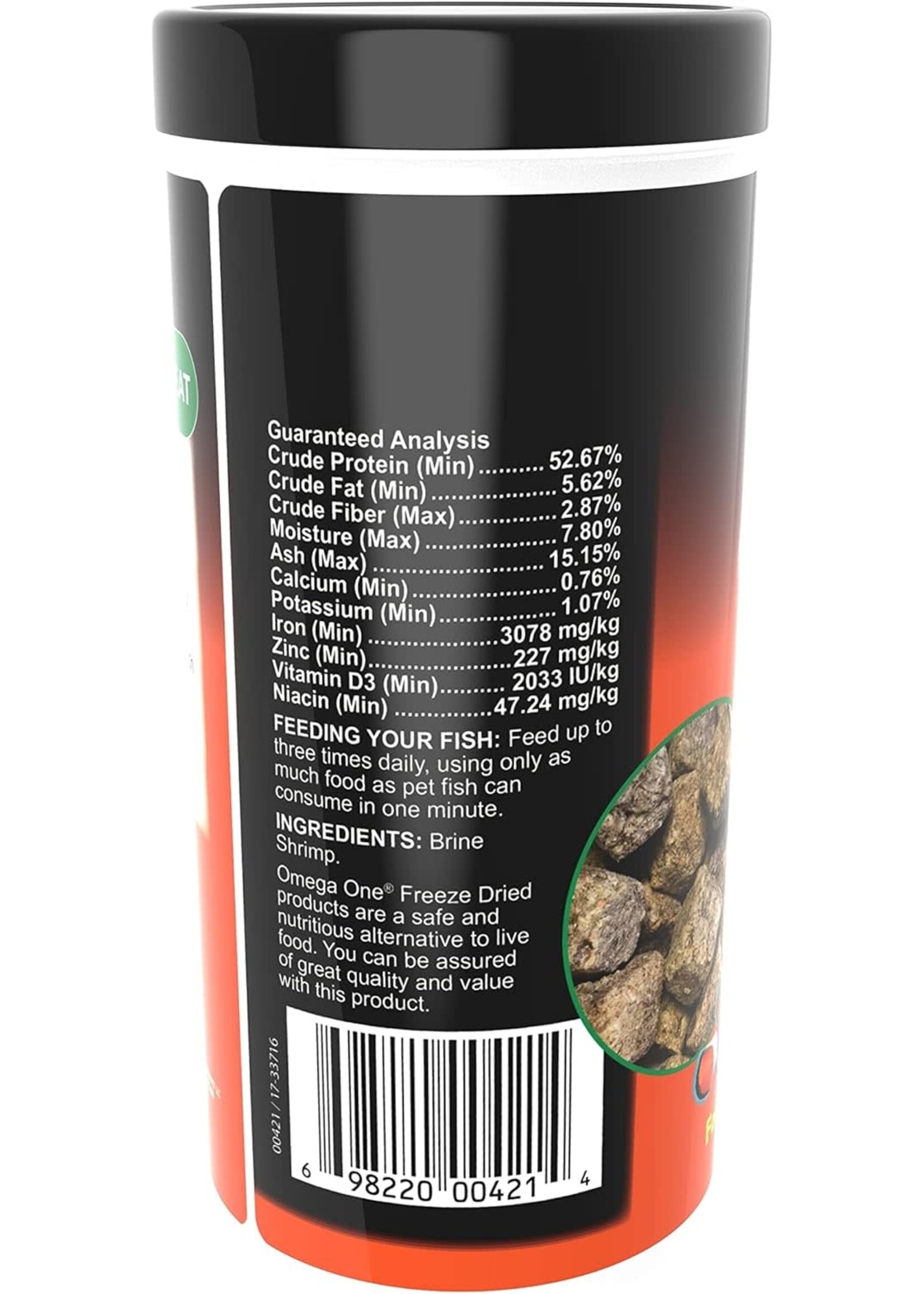 Omega One Aquatics FD BRINE SHRIMP 1.28 OZ