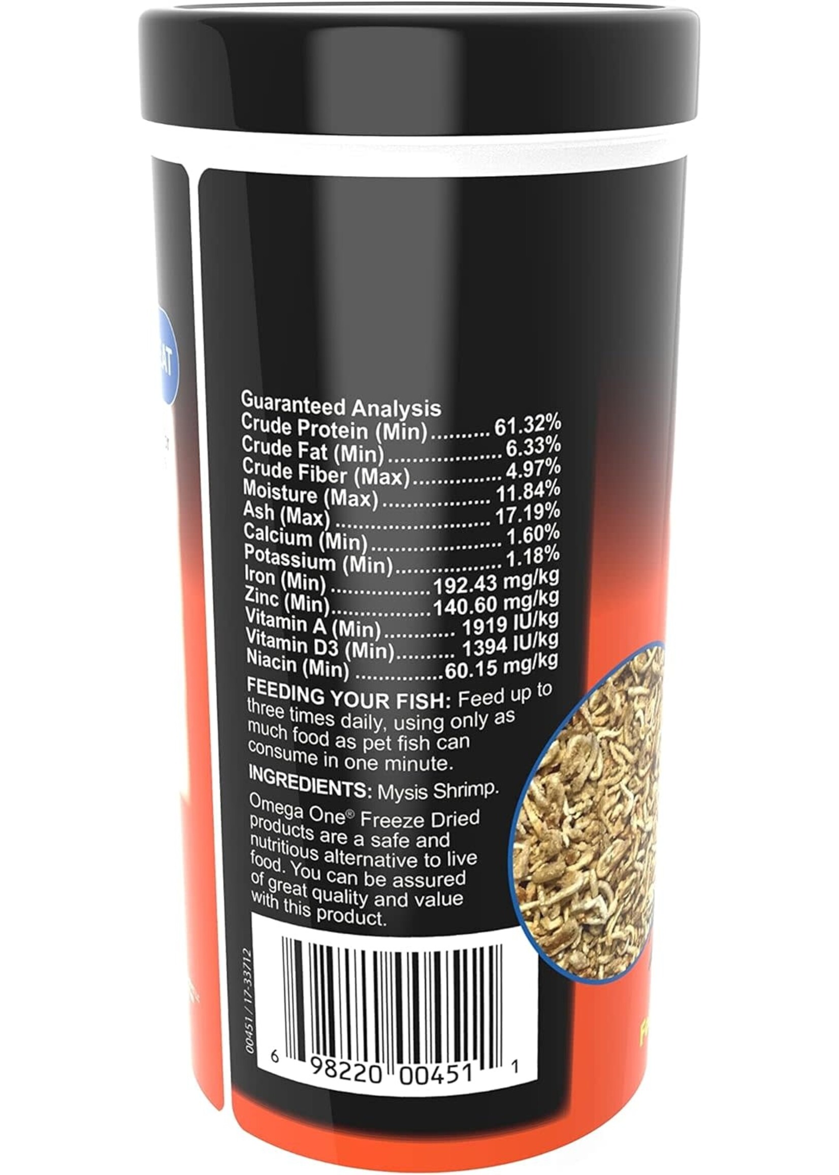 Omega One Aquatics FD MYSIS SHRIMP 1.5 OZ