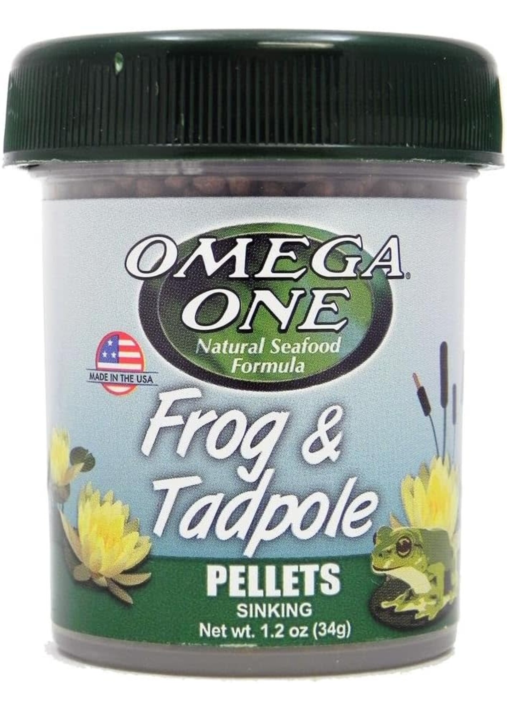 Omega One Aquatics FROG & TADPOLE PELLET 1.2OZ