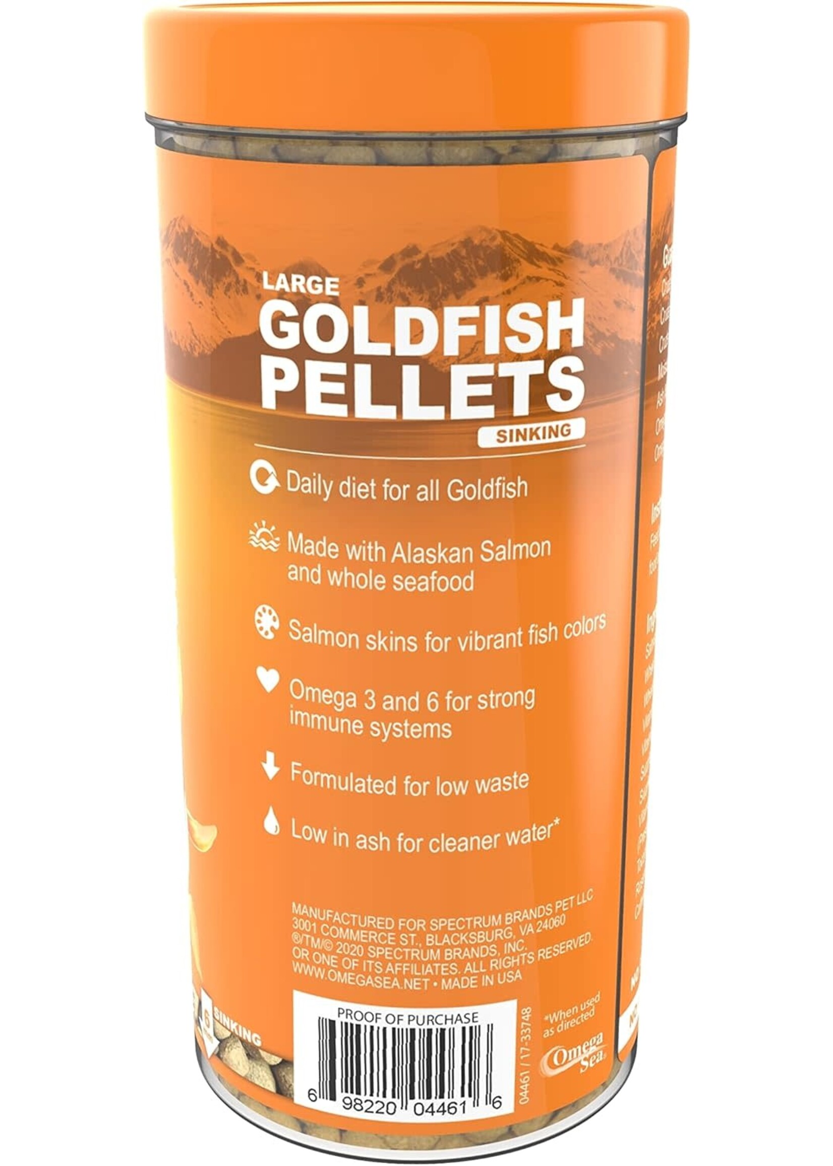 Omega Sea LTD GOLDFISH PELLET L 7.5 OZ