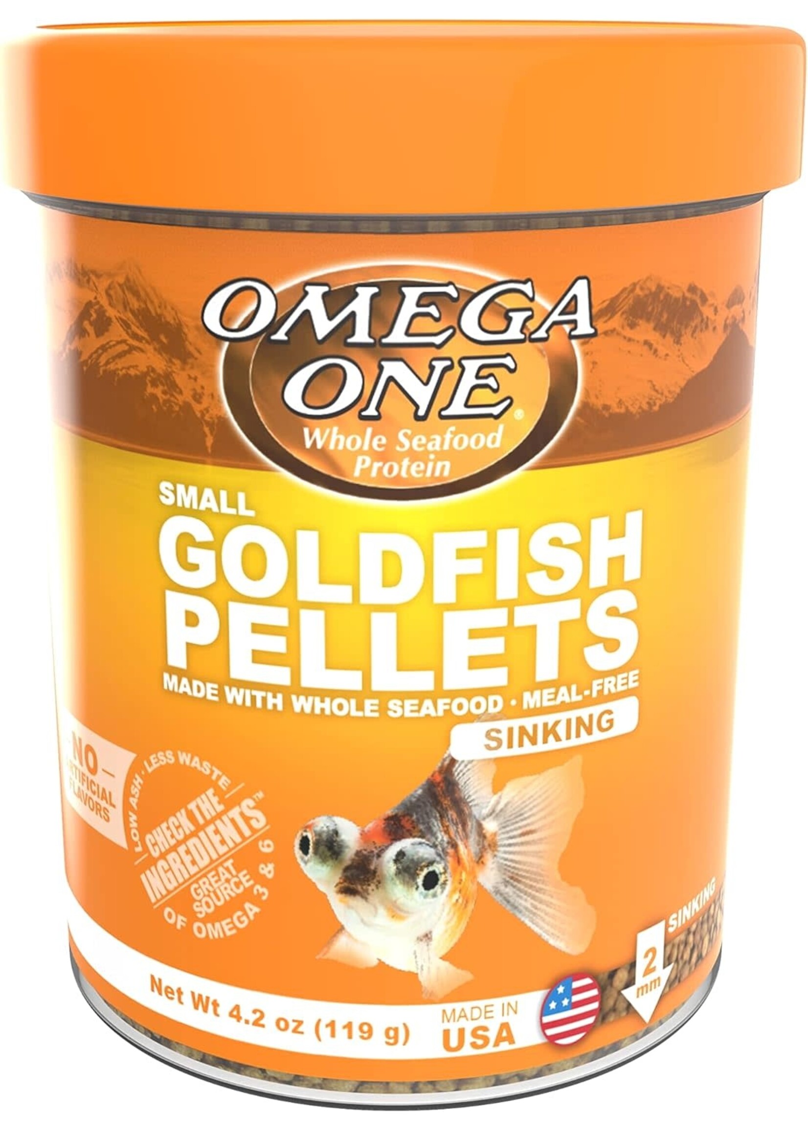 Omega One Aquatics GOLDFISH PELLET S 4.2 OZ