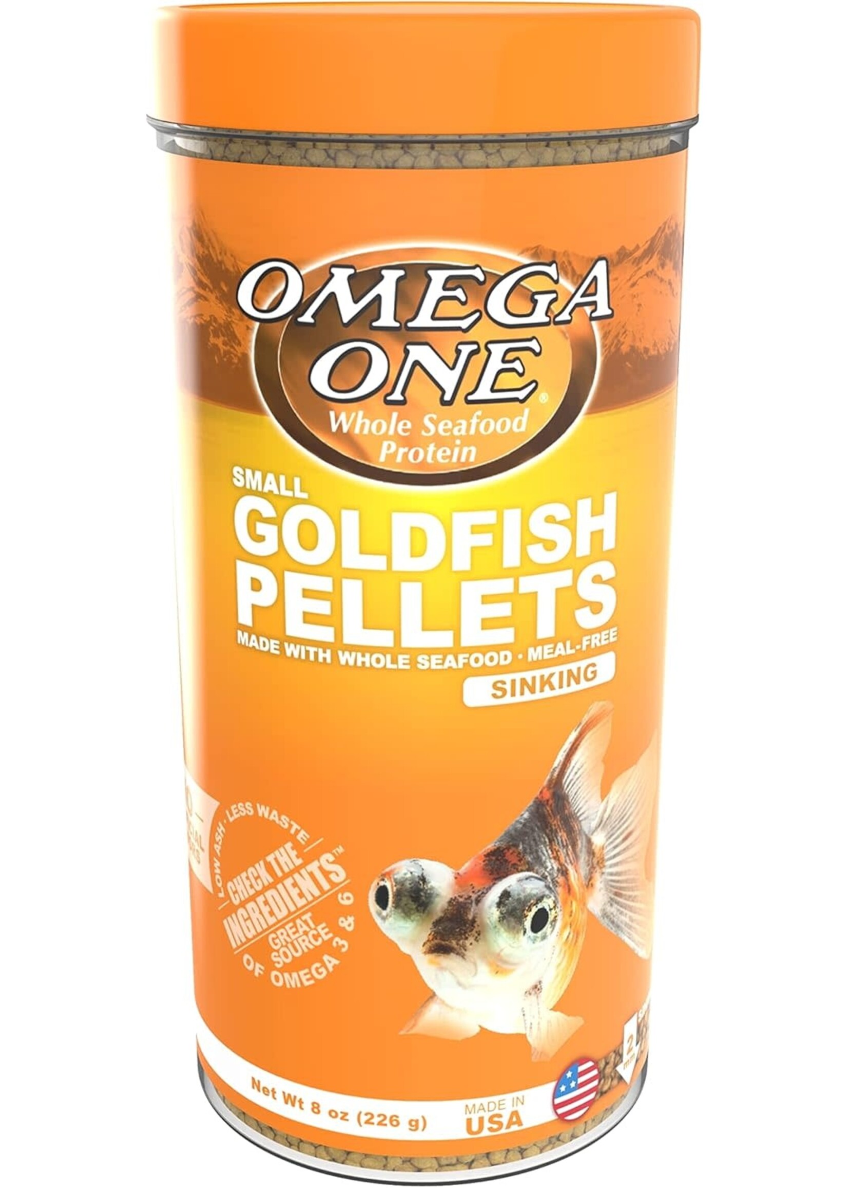 Omega One Aquatics GOLDFISH PELLET S 8 OZ