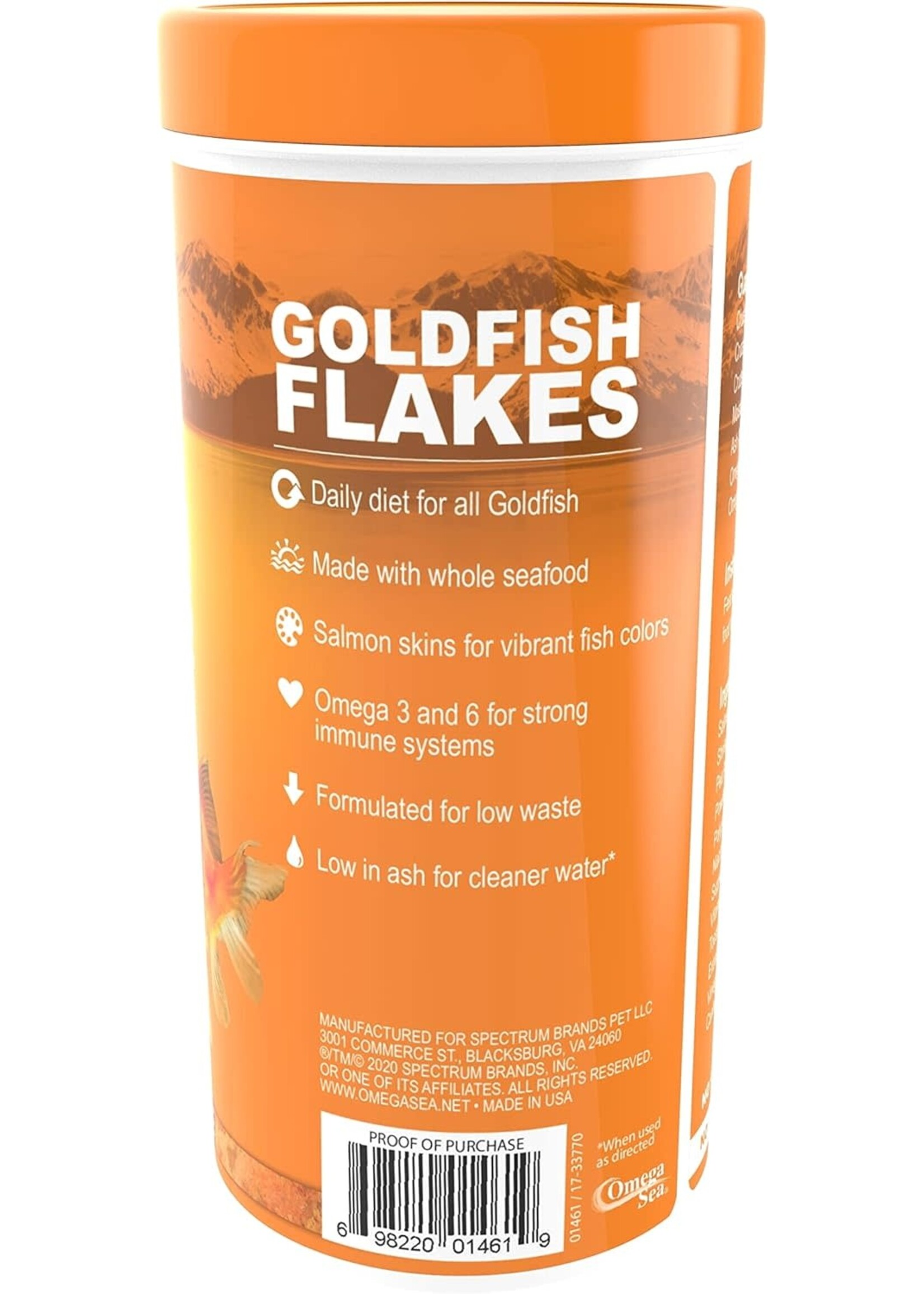 Omega One Aquatics GOLDFISH FLAKE 2.2OZ