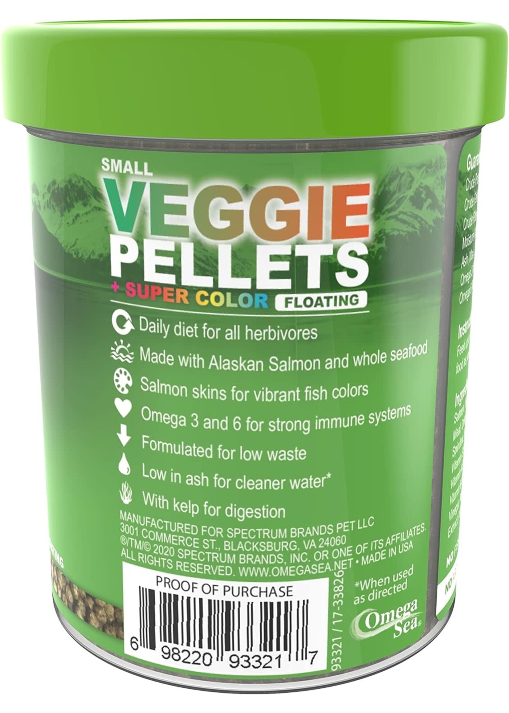 Omega Sea LTD VEGGIE PELLETS 3.5 OZ