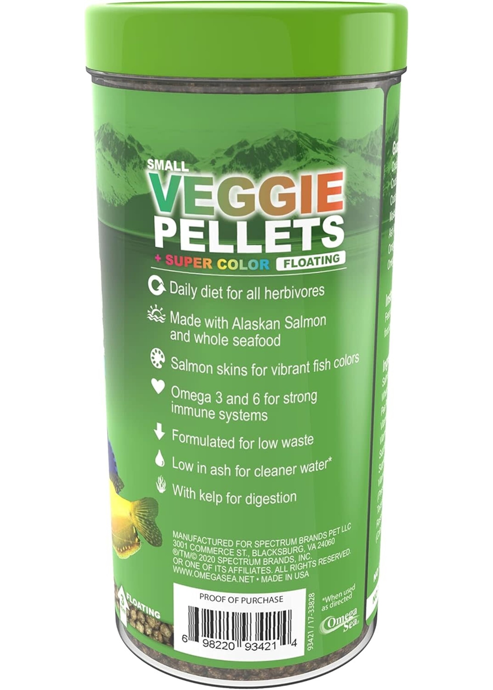 Omega Sea LTD VEGGIE PELLETS 6.5 OZ