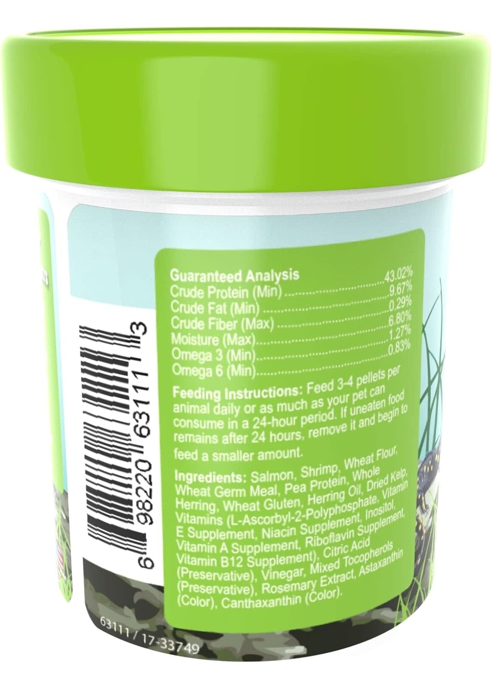 Omega One Aquatics NEWT & SALAMANDER PELLET 1.2 OZ